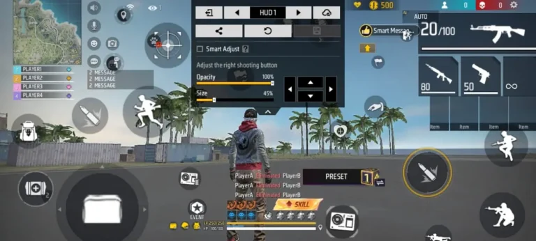Best Free Fire HUD layout and control settings for Android players in 2026